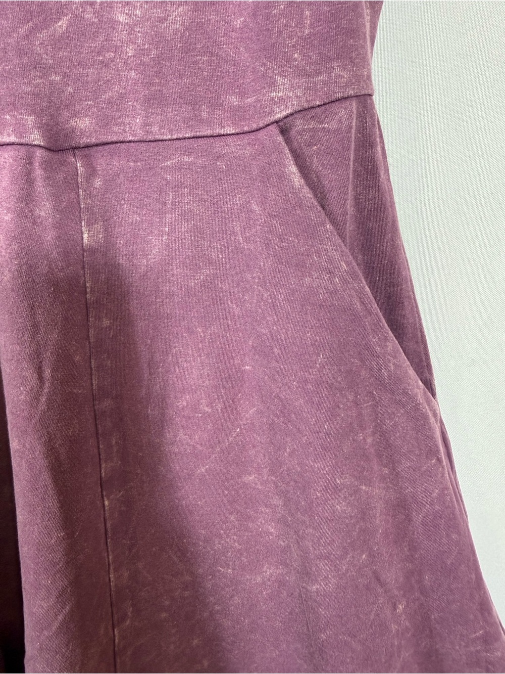 Torrid Purple Mineral Wash Tank Dress Pockets Sleeveless Fit Flare Size 1X - Picture 5 of 6